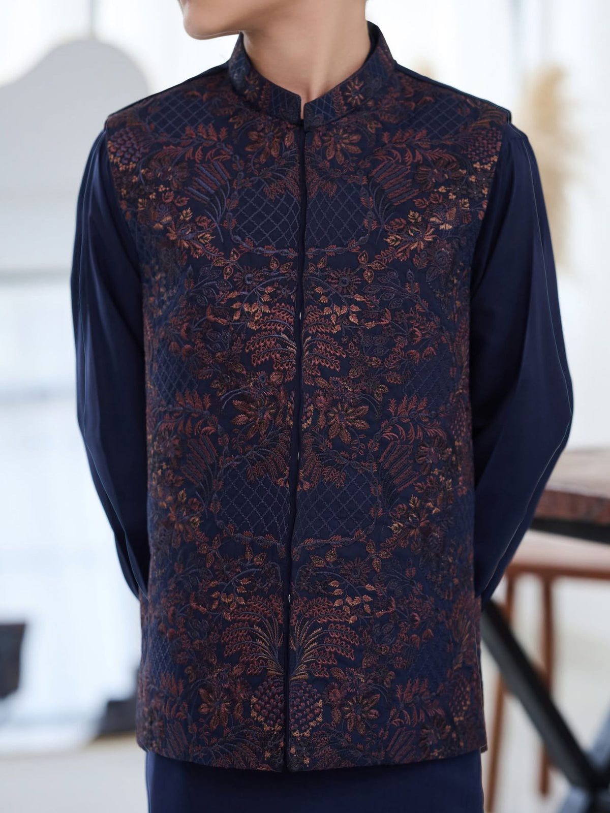 Boys 3-Piece Waistcoat Kurta Shalwar Set – Traditional Pakistani Ethnic Wear
