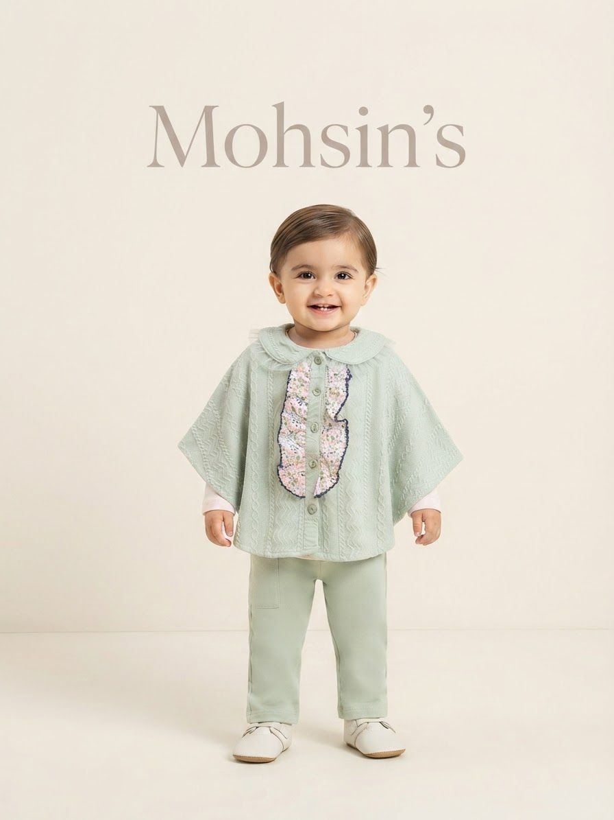 Baby Girl Kaftan 3 Piece Suit